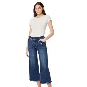 KUT FROM THE KLOTH Sz 8 Meg Wide Leg Cropped Jeans